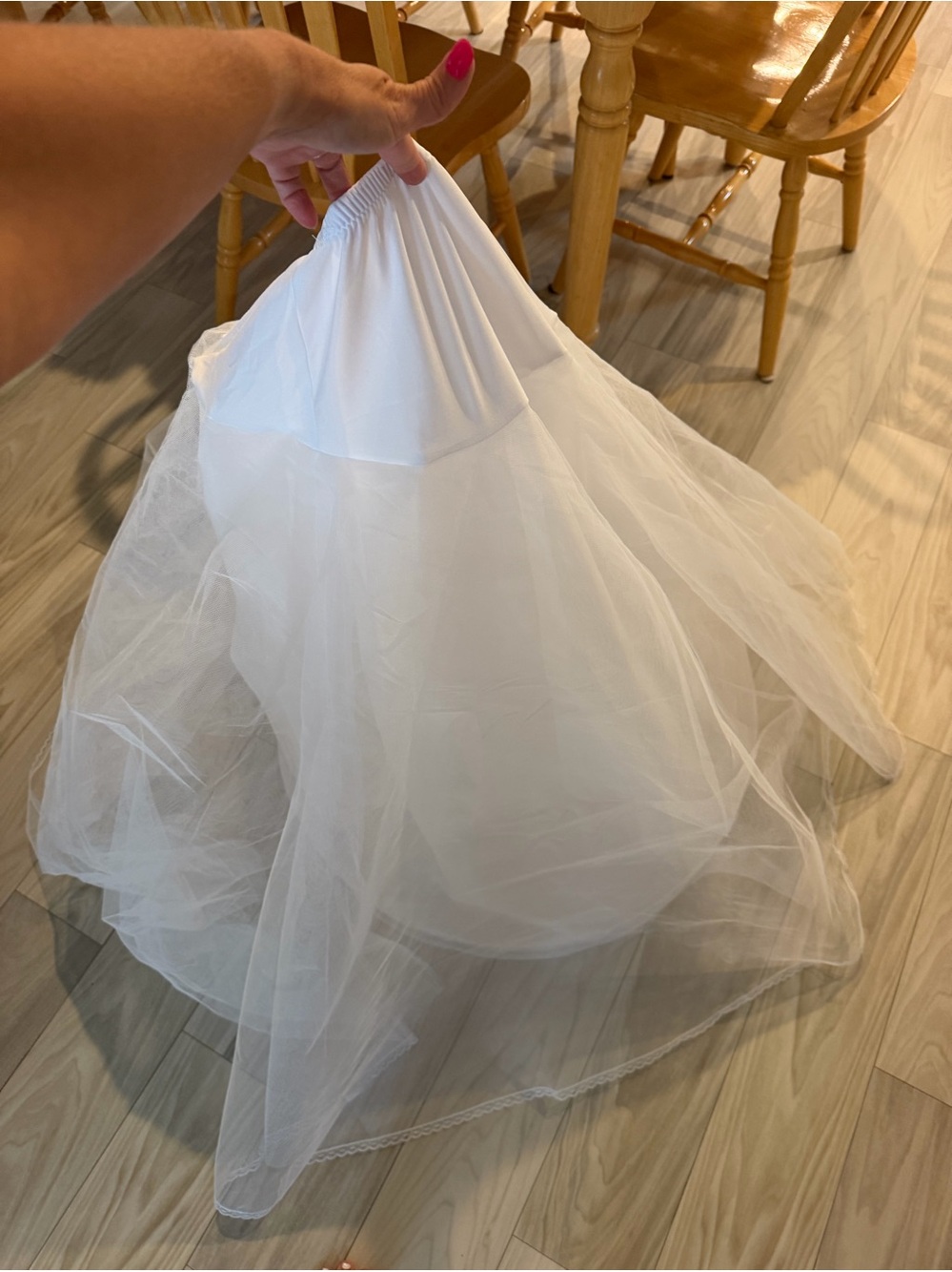 White Bridal Petticoat Slip - Lightweight Tulle Underskirt